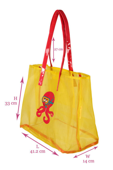 Zivame Bauble Mesh Tote Bag - Yellow — image 4