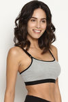Brag Teens Double Layered Wirefree T-Shirt Bra - Grey — thumbnail 2