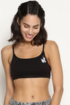 Brag Teens Double Layered Wirefree Bra - Black — thumbnail 1