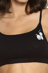 Brag Teens Double Layered Wirefree Bra - Black — thumbnail 4