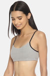 Brag Teens Non Padded Wirefree Full Coverage Beginners Bra - Grey — thumbnail 2