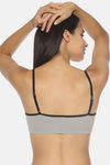 Brag Teens Non Padded Wirefree Full Coverage Beginners Bra - Grey — thumbnail 3
