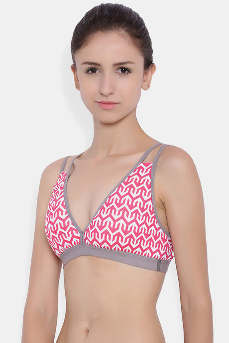 Brag Teens Wirefree Removable Cookie Cage Bra - Pink — image 2
