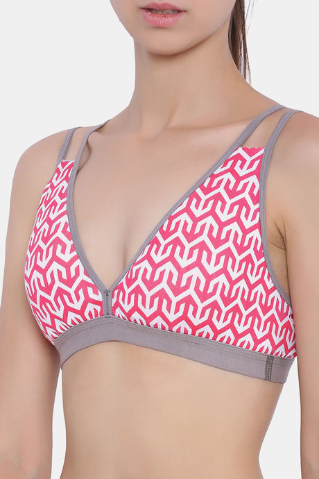 Brag Teens Wirefree Removable Cookie Cage Bra - Pink — image 5