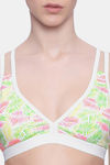 Brag Teens Wirefree Removable Cookie Cage Bra - Neon Green Pt — thumbnail 7