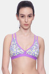 Brag Teens Wirefree Removable Cookie Cage Bra - Purple — thumbnail 1