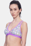 Brag Teens Wirefree Removable Cookie Cage Bra - Purple — thumbnail 2