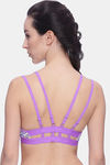 Brag Teens Wirefree Removable Cookie Cage Bra - Purple — thumbnail 3