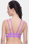 Brag Teens Wirefree Removable Cookie Cage Bra - Purple — thumbnail 3
