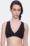 Brag Teens Wirefree Removable Cookie Racerback Bra - Black — thumbnail 1