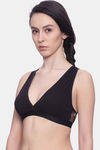 Brag Teens Wirefree Removable Cookie Racerback Bra - Black — thumbnail 2