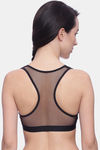 Brag Teens Wirefree Removable Cookie Racerback Bra - Black — thumbnail 3