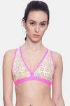 Brag Teens Wirefree Removable Cookie Racerback Bra - Neon Pink — thumbnail 1