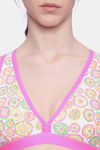 Brag Teens Wirefree Removable Cookie Racerback Bra - Neon Pink — thumbnail 5