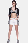 Brag Teens Wirefree Removable Cookie T-Shirt Bra - Black White Pt — thumbnail 4