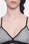 Brag Teens Wirefree Removable Cookie T-Shirt Bra - Black White Pt — thumbnail 5
