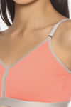 Brag Teens Double Layered Wirefree Convertible Bra - Peach — thumbnail 5