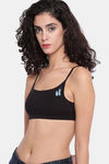 Brag Teens Double Layered Wirefree Bra - Black — thumbnail 2