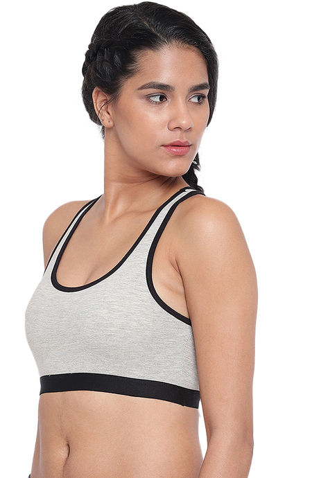 Brag Teens Padded Wirefree T-Shirt Bra - Grey — image 2