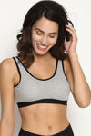 Brag Teens Double Layered Wirefree Bra - Grey — thumbnail 1