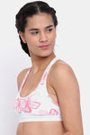 Brag Teens Medium Impact Sports Bra With Removable Padding - White — thumbnail 2