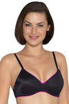 Amante Soft Padded Full Coverage Non Wired Bra-Black — thumbnail 4