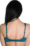 Amante Luxe Diva Non Padded Underwired Bra-Green — thumbnail 2