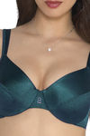 Amante Luxe Diva Non Padded Underwired Bra-Green — thumbnail 3