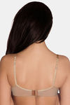 Amante Satin Edge Lightly Padded Underwired Bra - Grey — thumbnail 2