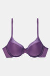 Amante Satin Edge Padded Wired 3/4th Coverage T-Shirt Bra - Violet — thumbnail 3