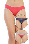 Zivame Ultra Soft Pink And Print Bikini Brief (Pack of 3) — thumbnail 8
