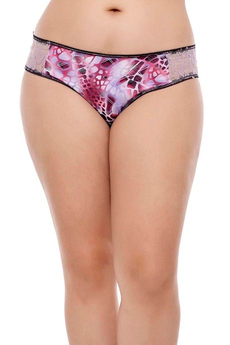 

Zivame Ultra Soft Abstract Love Bikini Brief Pack of 3 Assorted, Purples