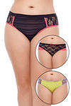 Zivame Ultra Soft Green And Black Bikini Brief (Pack of 3)- Assorted — thumbnail 8