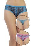 Zivame Ultra Soft Blue Shades Bikini Brief (Pack of 3) — thumbnail 8