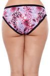 Zivame Ultra Soft Sheer Printed Lace Bikini Brief (Pack of 3)- Multicolor — thumbnail 3