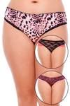 Zivame Ultra Soft Print On Lace Bikini Brief (Pack of 3)- Multicolor — thumbnail 8