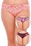 Zivame Ultra Soft Lace Chantilly Bikini Brief (Pack of 3)- Multicolor — thumbnail 8