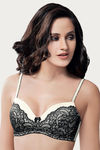 Amante Very Lightly Padded Wirefree Bra- Black N White — thumbnail 1