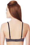 Amante Marl Smooth Lightly Padded Wirefree Bra-Ash — thumbnail 2