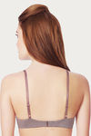 Amante Marl Pure Plush Padded Underwired Bra- Purple — thumbnail 3