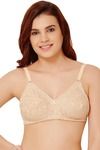 Rosaline Everyday Double Layered Non Wired Full Coverage Bra - Skin — thumbnail 1