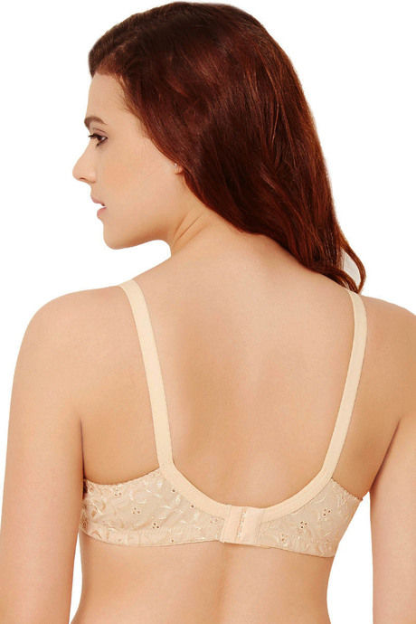 Rosaline Everyday Double Layered Non Wired Full Coverage Bra - Skin — image 3