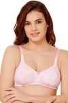 Rosaline Zivame Non Stretch High Support Full Coverage Bra with Soft Lining- Pink — thumbnail 1