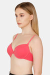 Bwitch Padded Wired Push Up Bra - Pink — thumbnail 3