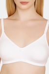 Bwitch Double Layered Wirefree Non Padded Seamless T-Shirt Bra - White — thumbnail 4