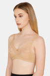 Bwitch Non Padded Wirefree Full Coverage Low Back Lace Bra - Nude — thumbnail 3