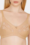 Bwitch Non Padded Wirefree Full Coverage Low Back Lace Bra - Nude — thumbnail 4