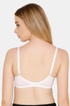 Bwitch Non Padded Wirefree Full Coverage Low Back Lace Bra - White — thumbnail 2