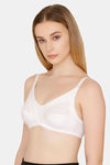 Bwitch Non Padded Wirefree Full Coverage Low Back Lace Bra - White — thumbnail 3