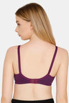 Bwitch Double Layered Wirefree 3/4th Coverage Side Shaper Panel T-Shirt Bra - Purple — thumbnail 2
